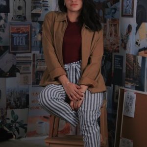 *Thrifted* Camel colored oversized jacket